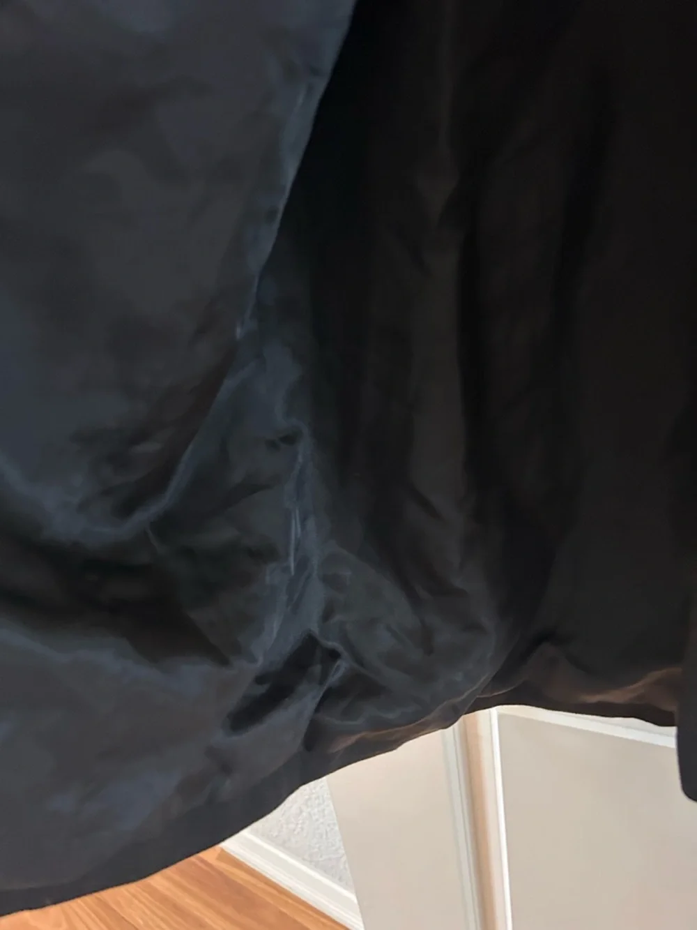 Lauren Ralph Lauren Black Wool Trench Long Suit Coat. Sleek. Minimalist. Capsule - Picture 5 of 12